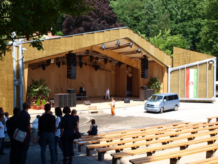 Eindrücke vom Bau der Freilichtbühne – Bild 1