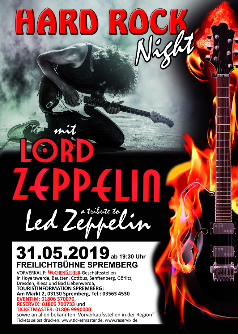 Hardrock -Night mit Lord ZEPPELIN – Freilichtbühne Spremberg